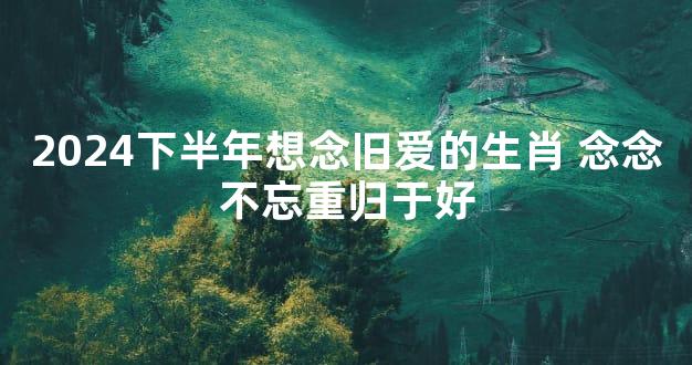 2024下半年想念旧爱的生肖 念念不忘重归于好